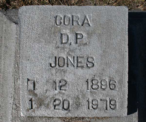 Cora D.P. Jones Gravestone Photo