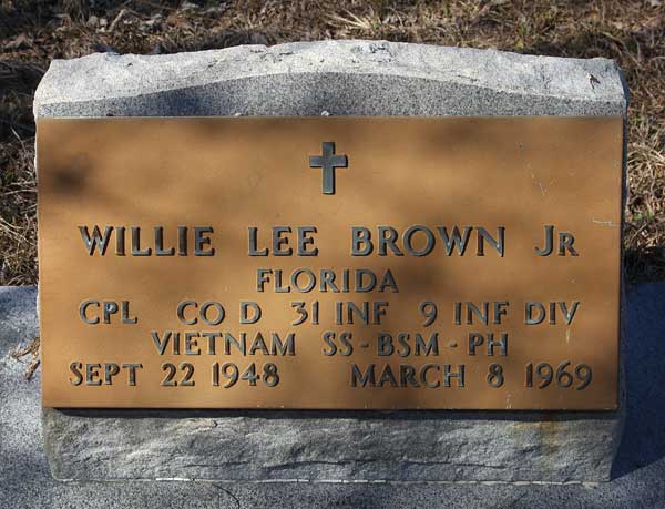 Willie Lee Brown Gravestone Photo