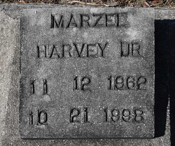 Marzel Harvey Gravestone Photo