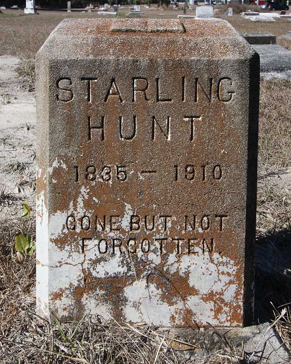 Starling Hunt Gravestone Photo