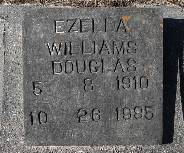 Ezella Williams Douglas Gravestone Photo
