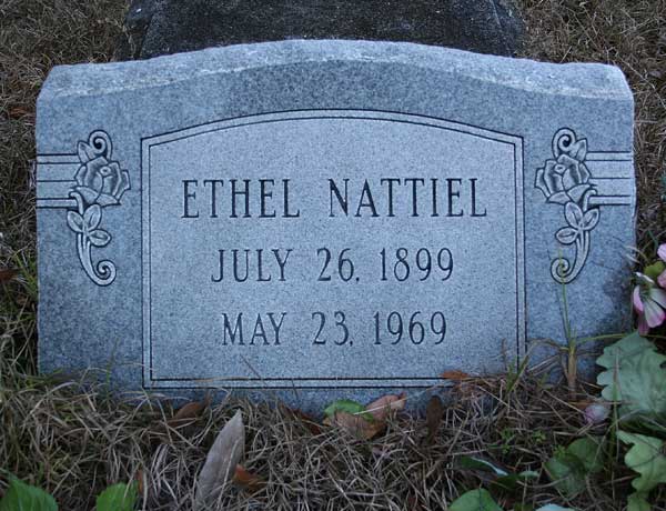 Ethel Nattiel Gravestone Photo