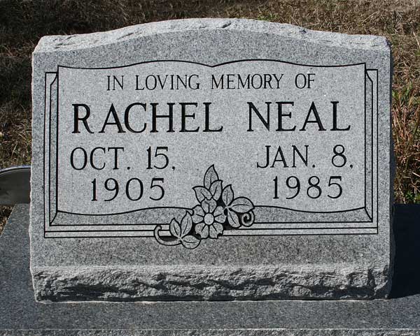 Rachel Neal Gravestone Photo