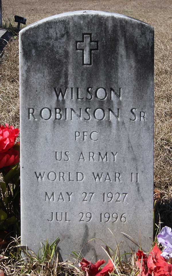 Wilson Robinson Gravestone Photo