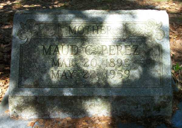 Maud C. Perez Gravestone Photo