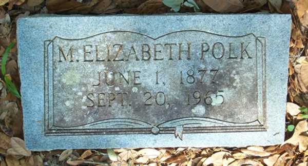 M. Elizabeth Polk Gravestone Photo
