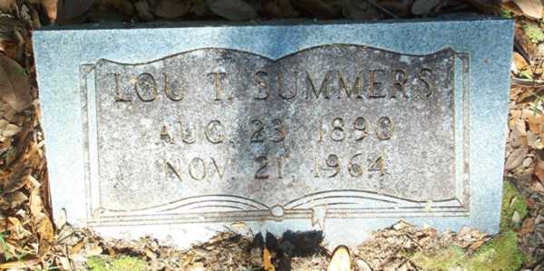 Lou T. Summers Gravestone Photo