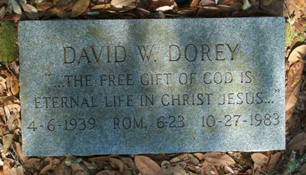 David W. Dorey Gravestone Photo
