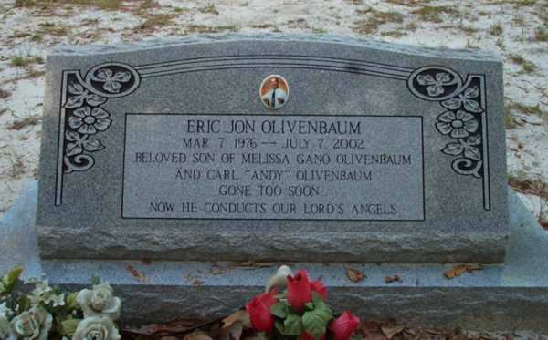 Eric Jon Olivenaun Gravestone Photo
