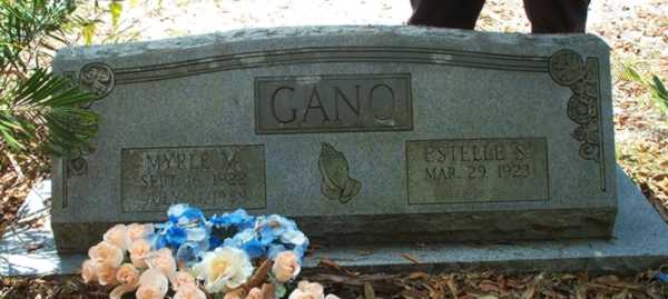 Myrle & Estelle S. Gano Gravestone Photo
