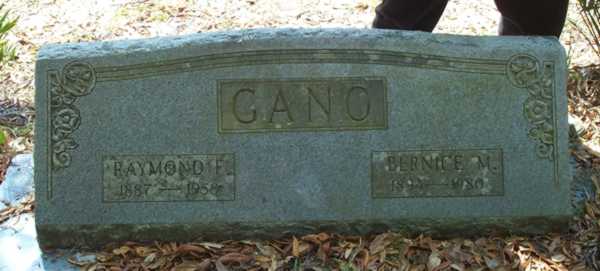Raymond & Bernice M. Gano Gravestone Photo