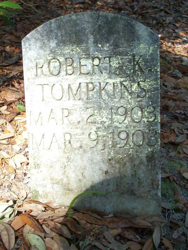 Robert K. Tompkins Gravestone Photo
