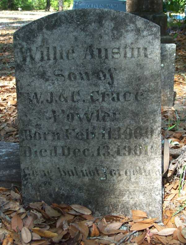 Willie Austin Fowler Gravestone Photo