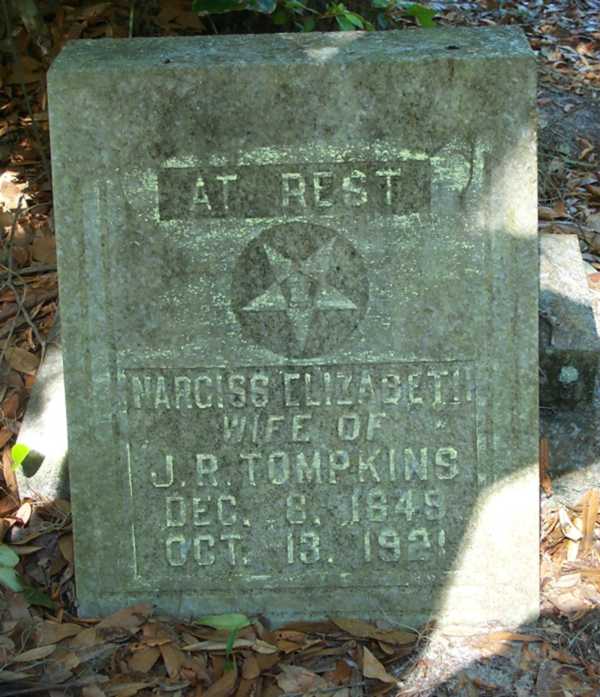 Narciss Elizabeth Tompkins Gravestone Photo