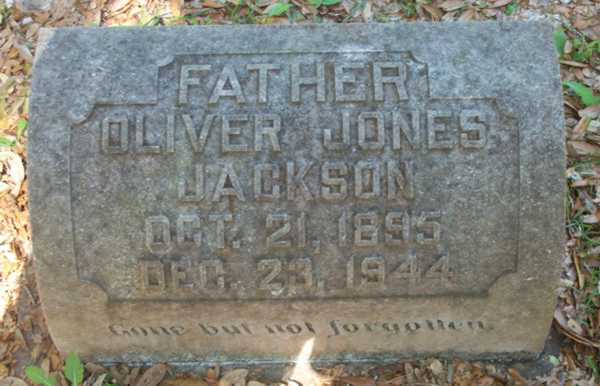 Oliver Jones Jackson Gravestone Photo