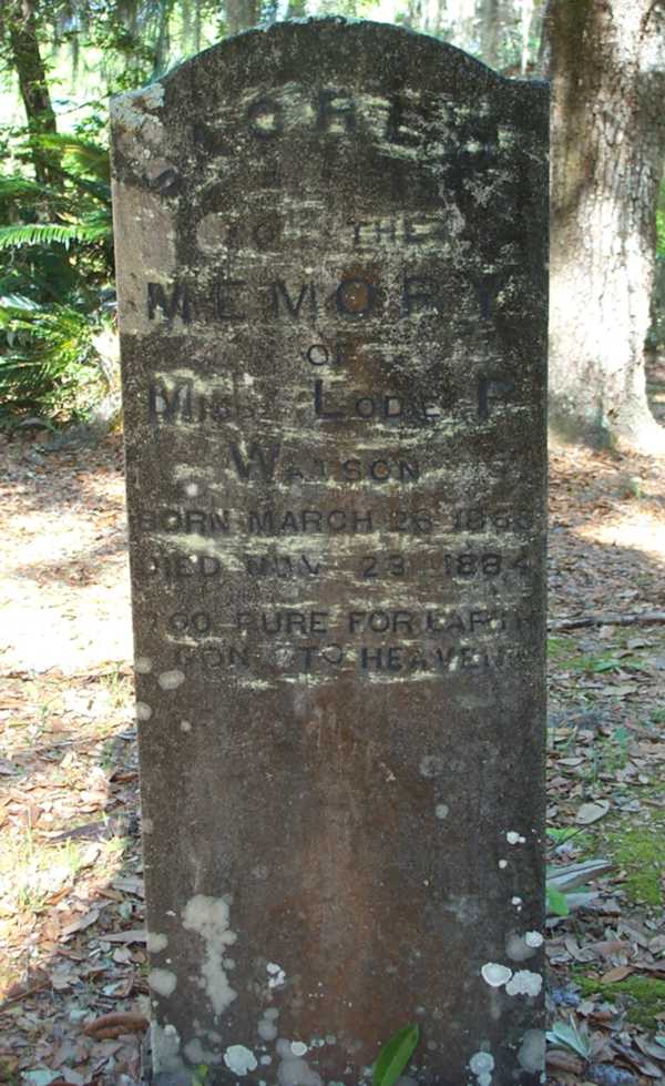 Lode P. (Miss) Watson Gravestone Photo