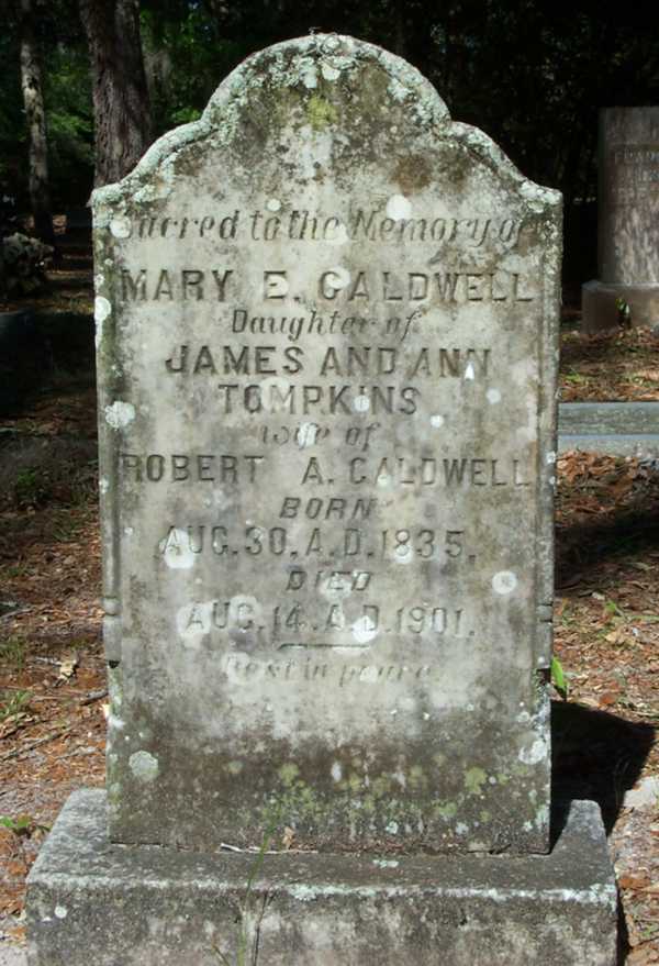 Mary E. Caldwell Gravestone Photo