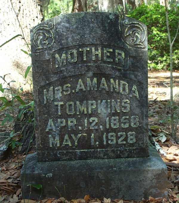 Amanda Tompkins Gravestone Photo