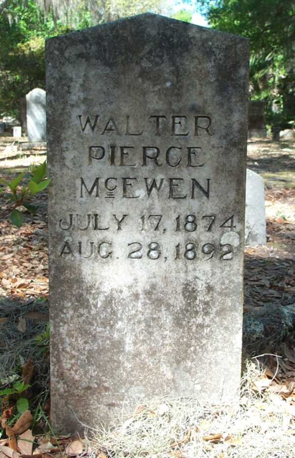 Walter Pierce McEwen Gravestone Photo