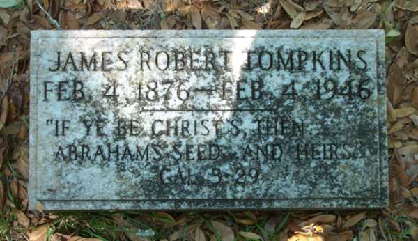 James Robert Tompkins Gravestone Photo
