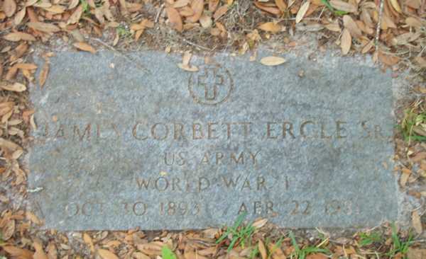 James Corbett Ergle Gravestone Photo