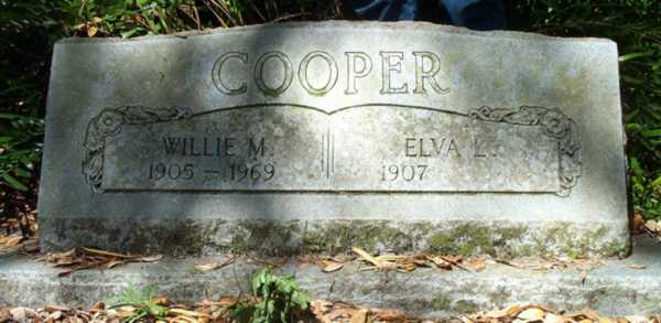 Willie M. & Eva L. Cooper Gravestone Photo