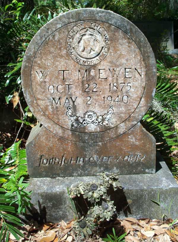 W.T. McEwen Gravestone Photo