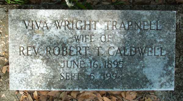 Viva Wright Trapnell Caldwell Gravestone Photo