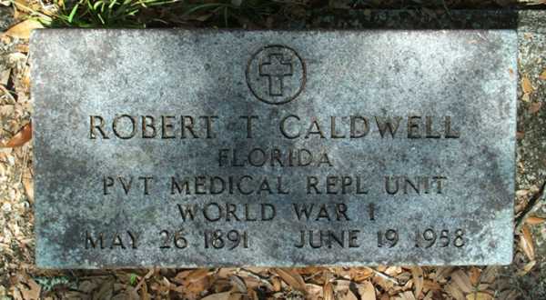 Robert T. Caldwell Gravestone Photo