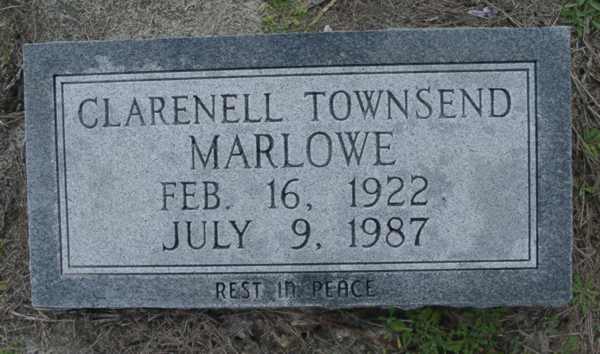Clarenell Townsend Marlow Gravestone Photo