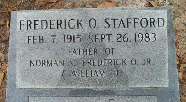 Frederick O. Stafford Gravestone Photo