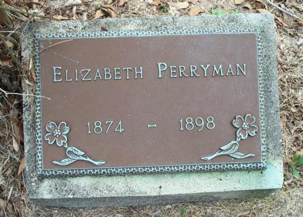 Elizabeth Perryman Gravestone Photo