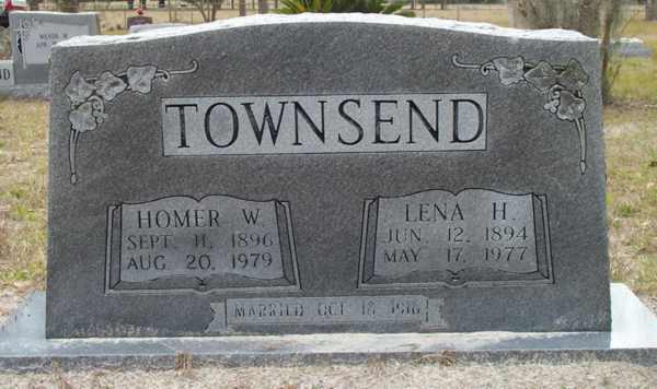 Homer W. & Lena H. Townsend Gravestone Photo