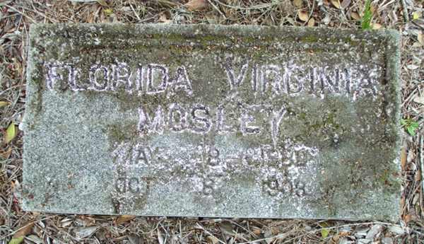 Florida Virginia Mosley Gravestone Photo