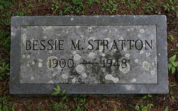 Bessie M. Stratton Gravestone Photo
