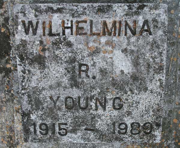 Wilhelmina R. Young Gravestone Photo