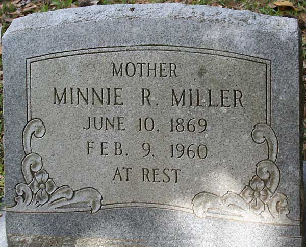 Minnie R. Miller Gravestone Photo