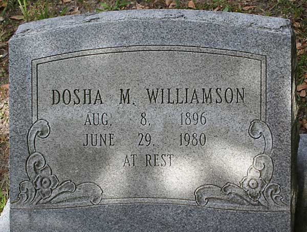 Dosha M. Williamson Gravestone Photo