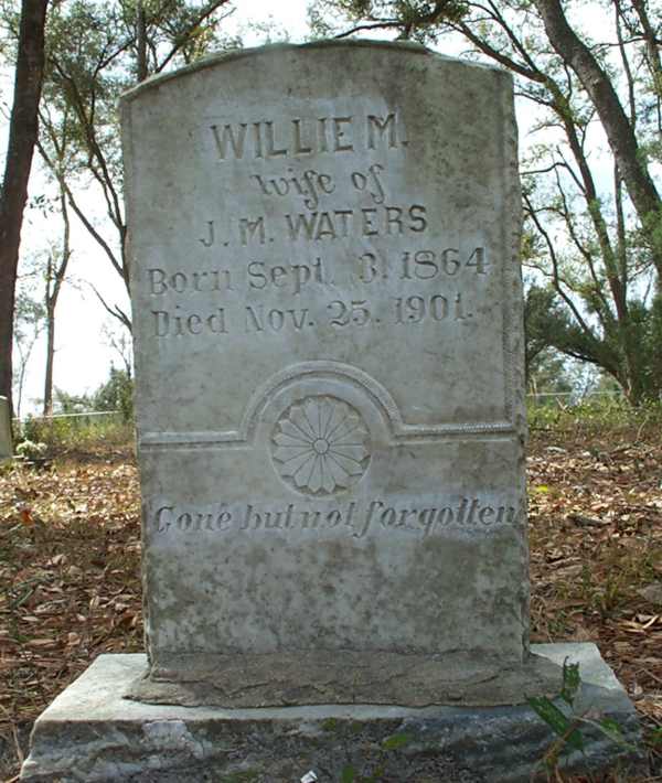 Willie M. Waters Gravestone Photo