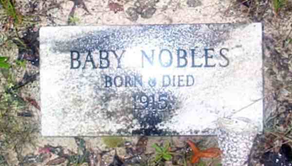 Baby Nobles Gravestone Photo