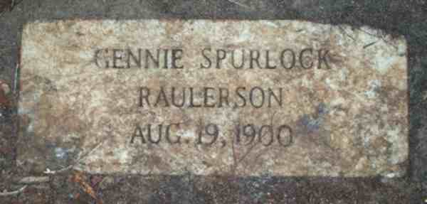 Gennie Spurlock Raulerson Gravestone Photo