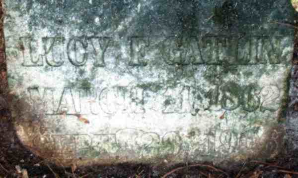 Lucy F. Gatlin Gravestone Photo