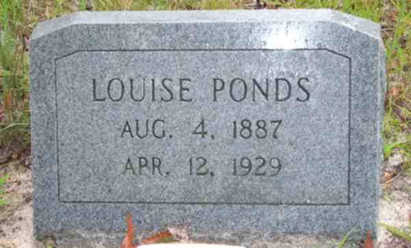 Louise Ponds Gravestone Photo