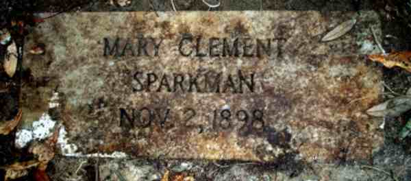 Mary Clement Sparkman Gravestone Photo