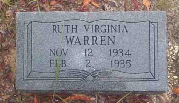 Ruth Virginia Warren Gravestone Photo