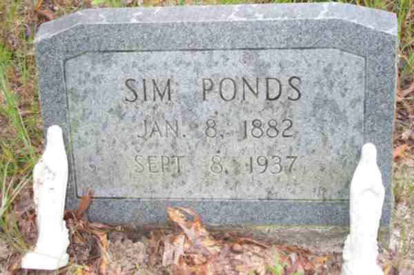 Sim Ponds Gravestone Photo