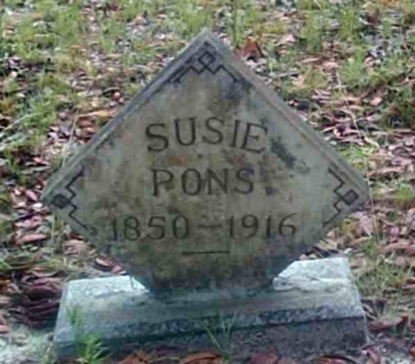 Susie Pons Gravestone Photo