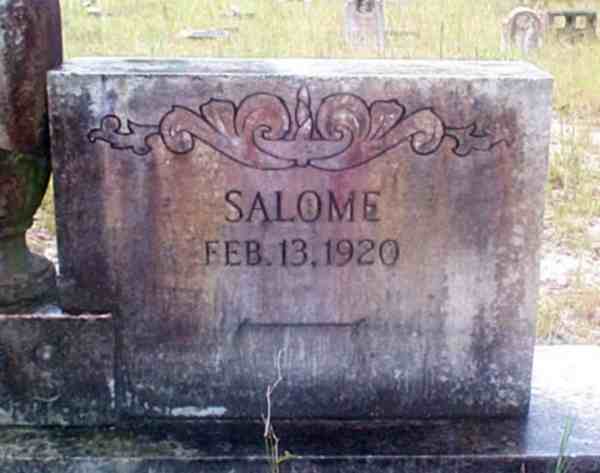 Salome Pons Gravestone Photo