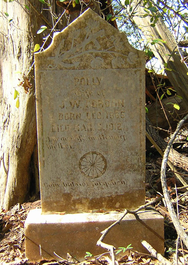 Polly Gordon Gravestone Photo