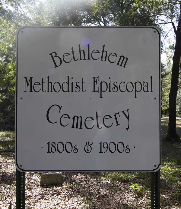  Bethlehem Methodist Episcopal Cemetery Sign Gravestone Photo